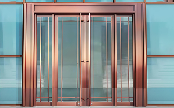 民乐玻璃地弹门